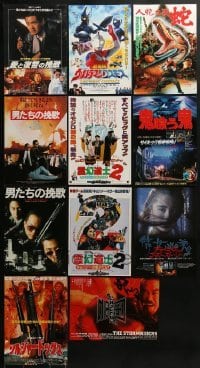 3a233 LOT OF 11 JAPANESE CHIRASHI POSTERS FROM HONG KONG ACTION AND HORROR MOVIES 1980s-2000s