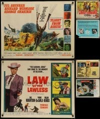 3a616 LOT OF 6 FORMERLY FOLDED HALF-SHEETS 1960s great images from a variety of movies!