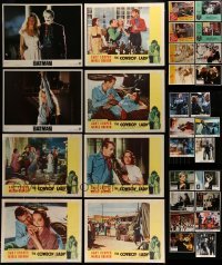 3a113 LOT OF 30 LOBBY CARDS 1950s-1990s incomplete sets from a variety of different movies!