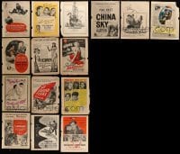 3a147 LOT OF 15 MOVIE MAGAZINE ADS 1940s-1950s different advertisements for a variety of movies!