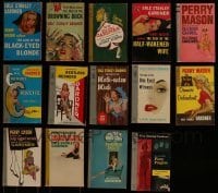 3a369 LOT OF 14 PERRY MASON SOFTCOVER POCKET BOOKS 1950s-1960s great detective mystery stories!