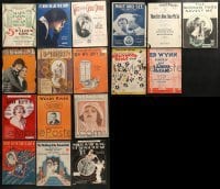3a168 LOT OF 17 SHEET MUSIC 1920s great songs from a variety of different movies!