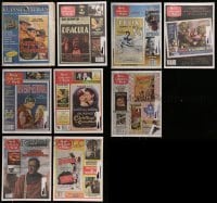 3a286 LOT OF 9 CLASSIC IMAGES AND MOVIE COLLECTOR'S WORLD MOVIE MAGAZINES 2000s great color ads!