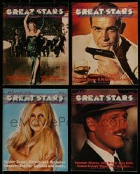 3a334 LOT OF 4 HOLLYWOOD & THE GREAT STARS MOVIE MAGAZINES 1975 filled with great images & info!