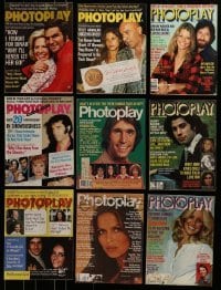 3a280 LOT OF 9 PHOTOPLAY MOVIE MAGAZINES 1970s filled with movie images & info!