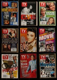3a278 LOT OF 9 TV GUIDE MAGAZINES 1990s-2000s filled with images & info on movies & television!