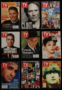 3a277 LOT OF 9 TV GUIDE MAGAZINES 1990s-2000s filled with images & info on movies & television!