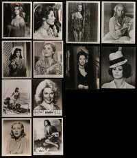 3a216 LOT OF 12 8X10 STILLS OF SEXY FEMALE PORTRAITS 1930s-1980s leading & supporting ladies!