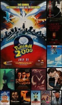 3a687 LOT OF 16 UNFOLDED MOSTLY DOUBLE-SIDED 27X40 ONE-SHEETS 1980s-2000s great movie images!