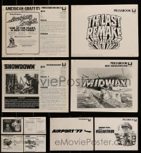 3a129 LOT OF 10 UNCUT PRESSBOOKS 1970s advertising for a variety of different movies!