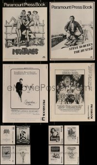 3a127 LOT OF 12 UNCUT PRESSBOOKS 1970s-1980s advertising for a variety of different movies!