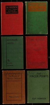 3a353 LOT OF 6 GROSSET AND DUNLAP MOVIE EDITION HARDCOVER BOOKS 1920s with images from the films!