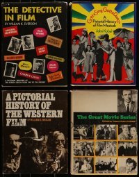 3a362 LOT OF 4 GENRE HARDCOVER MOVIE BOOKS 1970s filled with great images & information!