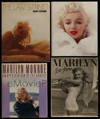 3a358 LOT OF 4 MARILYN MONROE HARDCOVER BOOKS 1980s-1990s filled with great images & information!
