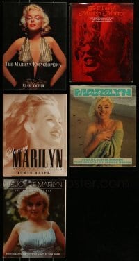 3a354 LOT OF 5 MARILYN MONROE HARDCOVER BOOKS 1960s-1990s filled with great images & information!