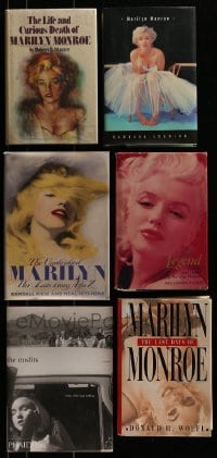 3a351 LOT OF 6 MARILYN MONROE HARDCOVER BOOKS 1970s-2000s filled with great images & information!