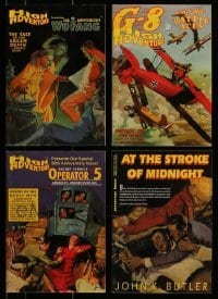 3a392 LOT OF 4 PULP MAGAZINE REPRINT SOFTCOVER BOOKS 1990s-2000s great art on the cover of each!