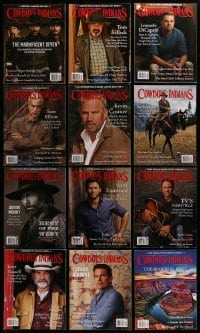 3a264 LOT OF 12 COWBOYS & INDIANS MAGAZINES 2012-2016 filled with great western images & info!