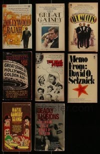 3a425 LOT OF 8 PAPERBACK MOVIE BOOKS 1960s-1990s a variety of great Hollywood stories!