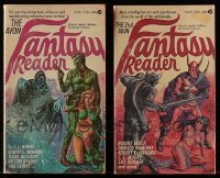 3a446 LOT OF 2 AVON FANTASY READER PAPERBACK BOOKS 1969 both with great cover artwork!