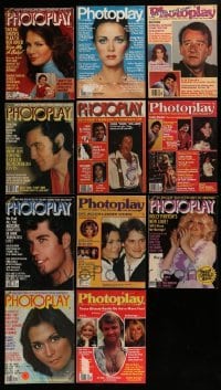 3a269 LOT OF 11 PHOTOPLAY MOVIE MAGAZINES 1978-1979 filled with great images & articles!