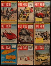 3a287 LOT OF 9 1952 HOT ROD MAGAZINES 1952 cool images of fast cars with lots of articles!
