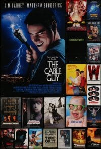 3a666 LOT OF 24 UNFOLDED MOSTLY DOUBLE-SIDED 27X40 ONE-SHEETS 1990s-2000s cool movie images!