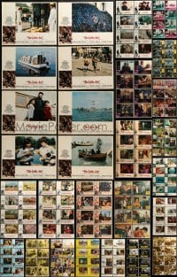 3a093 LOT OF 168 LOBBY CARDS 1960s-1970s complete sets of 8 cards from 21 different movies!
