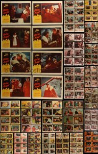 3a092 LOT OF 200 LOBBY CARDS 1950s-1970s complete sets of 8 cards from 25 different of movies!