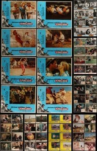 3a105 LOT OF 80 LOBBY CARDS 1960s-1970s complete sets of 8 cards from 10 different of movies!