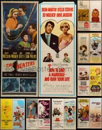 3a609 LOT OF 16 MOSTLY UNFOLDED INSERTS 1960s-1980s great images from a variety of movies!