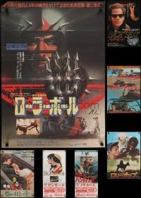 3a628 LOT OF 7 MOSTLY UNFOLDED JAPANESE B2 POSTERS 1960s-1980s great images from a variety of movies!