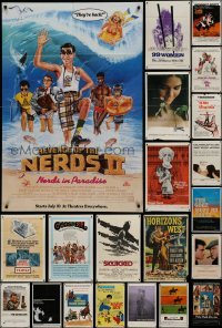 3a076 LOT OF 25 FOLDED ONE-SHEETS 1970s-1980s great images from a variety of different movies!