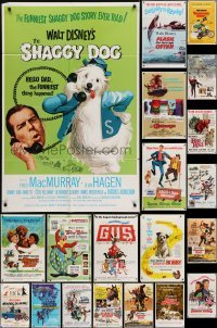 3a079 LOT OF 20 FOLDED ONE-SHEETS FROM WALT DISNEY MOVIES 1960s-1970s a variety of family movies!