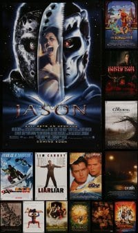 3a685 LOT OF 17 UNFOLDED DOUBLE-SIDED 27X40 ONE-SHEETS 1990s-2010s cool movie images!