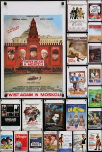 3a578 LOT OF 21 UNFOLDED BELGIAN POSTERS 1970s-1980s great images from a variety of movies!