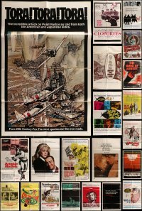 3a078 LOT OF 23 FOLDED ONE-SHEETS 1950s-1970s great images from a variety of different movies!