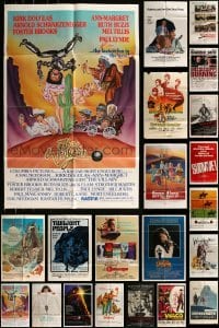 3a053 LOT OF 59 FOLDED ONE-SHEETS 1960s-1990s great images from a variety of different movies!