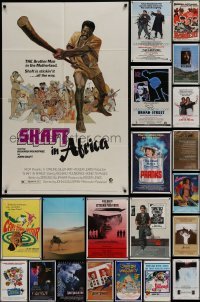 3a034 LOT OF 85 FOLDED ONE-SHEETS 1960s-1980s great images from a variety of different movies!