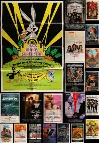 3a049 LOT OF 63 FOLDED ONE-SHEETS 1970s-1990s great images from a variety of different movies!