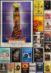 3a019 LOT OF 107 FOLDED ONE-SHEETS 1970s-1980s great images from different movies!