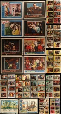 3a104 LOT OF 82 LOBBY CARDS 1950s-1960s incomplete sets from a variety of different movies!