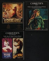 3a409 LOT OF 3 AUCTION CATALOGS FROM CHRISTIE'S 1990s filled with wonderful color poster images!