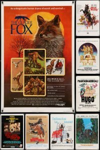 3a086 LOT OF 10 FOLDED ONE-SHEETS 1970s great artwork from a variety of different movies!