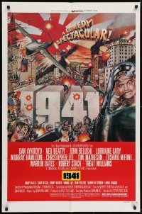3b018 1941 style D 1sh 1979 Spielberg, art of John Belushi, Dan Aykroyd & cast by McMacken!