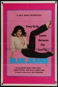 3b097 BLUE JEANS 1sh 1982 Calvin Klein sex parody, Brooke Bennett!