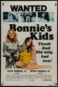 3b104 BONNIE'S KIDS 1sh 1973 Tiffany Bolling, Robin Mattson, thank God she only had two!