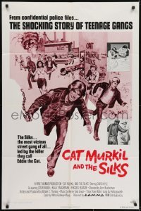 3b133 CAT MURKIL & THE SILKS 1sh 1976 the shocking story of teenage gangs!