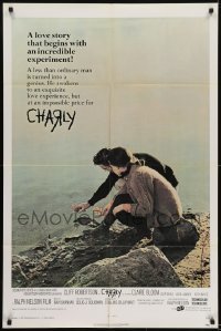 3b137 CHARLY 1sh R1970s super low IQ Cliff Robertson is turned into a genius and back again!