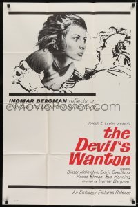 3b191 DEVIL'S WANTON 1sh 1962 Ingmar Bergman's Fangelse, Birger Malmsten
